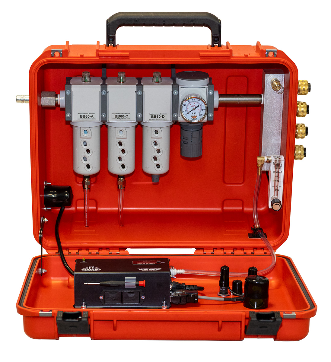 Air Systems - Breather Box® Portable Grade-D Air Filtration System – 60 CFM, 4 Couplings