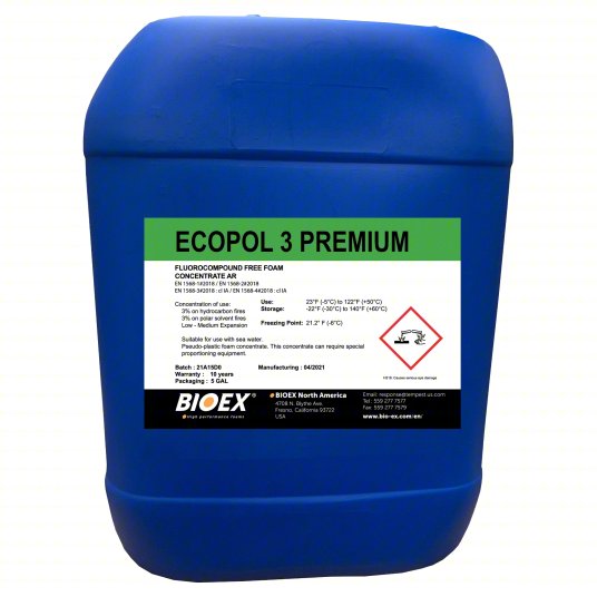 BIOEX - ECOPOL Premium UL; AR-F3  3 x 3  Hydrocarbon/Polar Solvent Fuels