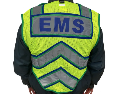 FIRENINJA - “UltraBright Green / Blue” EMS Public Safety Vest